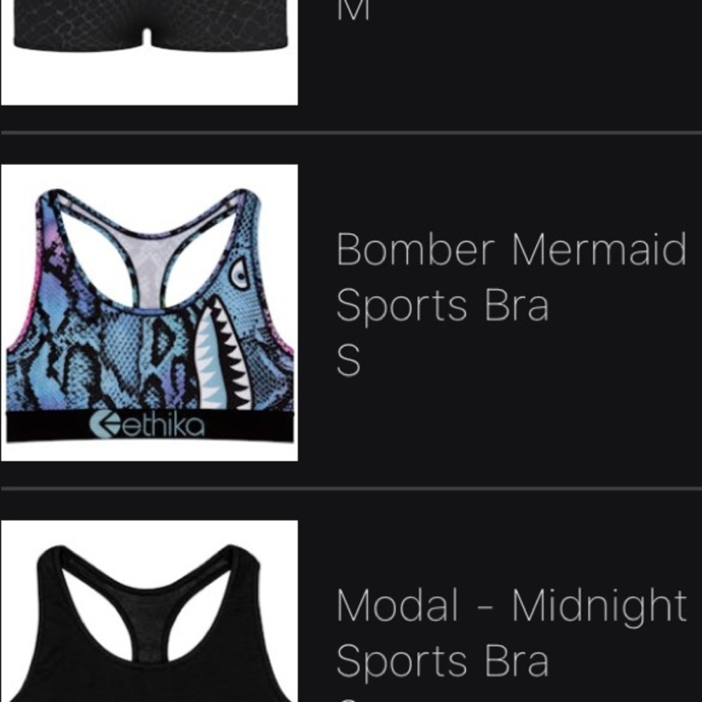 Ethika Bomber Mermaid Sports Bra and Legging Set - Blue and Pink